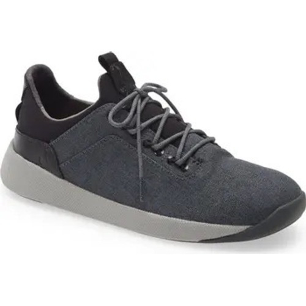 Olukai Nanea Li Mens Charcoal Shadow Gray Textile Sneakers 10485-WG40‎ Size 8.5